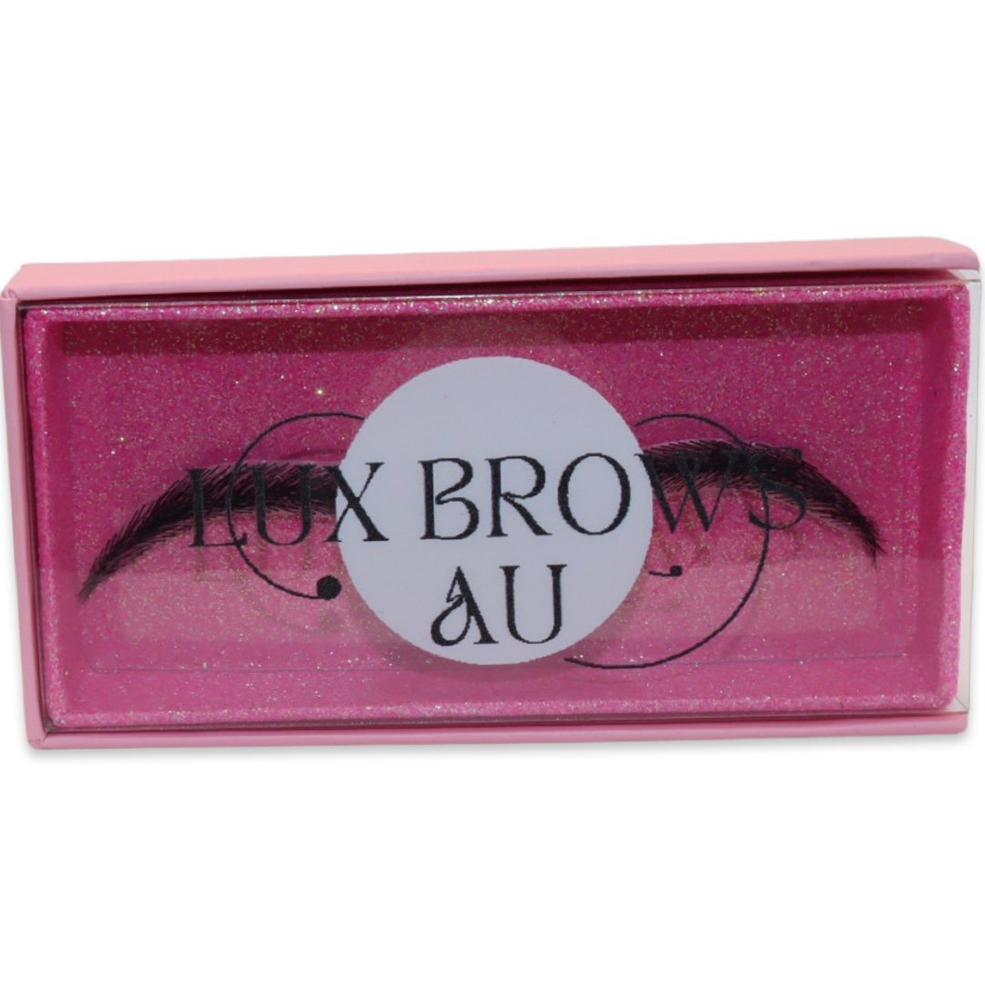 False Eyebrows Natural Black - Lux Brows AU Lash Supplies