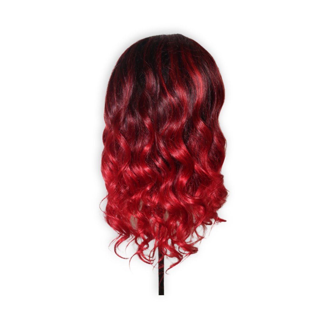 Red Ombré Lace Front Wig - Lux Brows Au